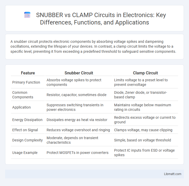 SNUBBER vs CLAMP Circuits in Electronics: Key Differences, Functions, and Applications