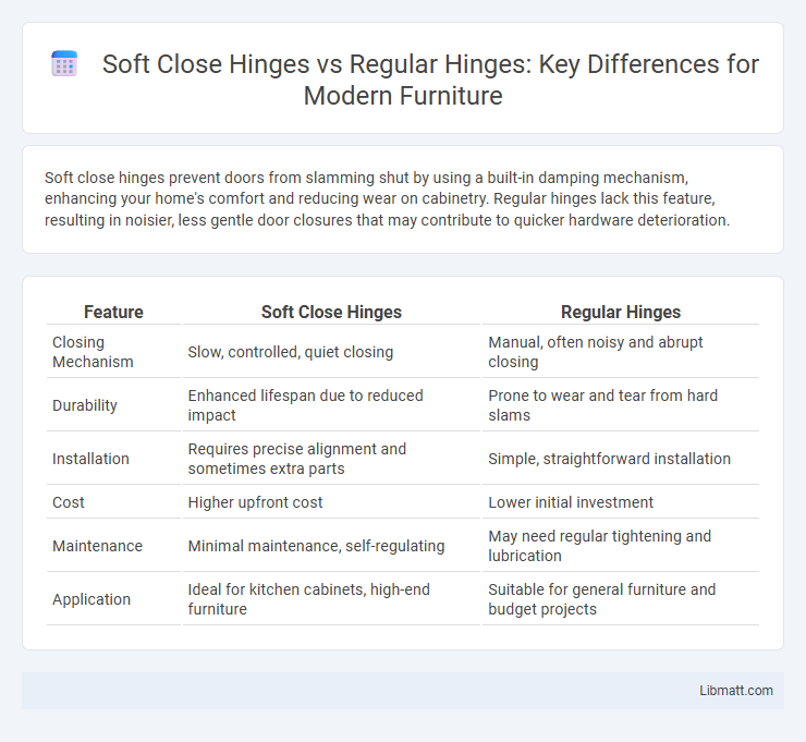 Soft Close Hinges vs Regular Hinges: Key Differences for Modern Furniture