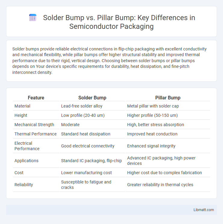 Solder Bump vs. Pillar Bump: Key Differences in Semiconductor Packaging