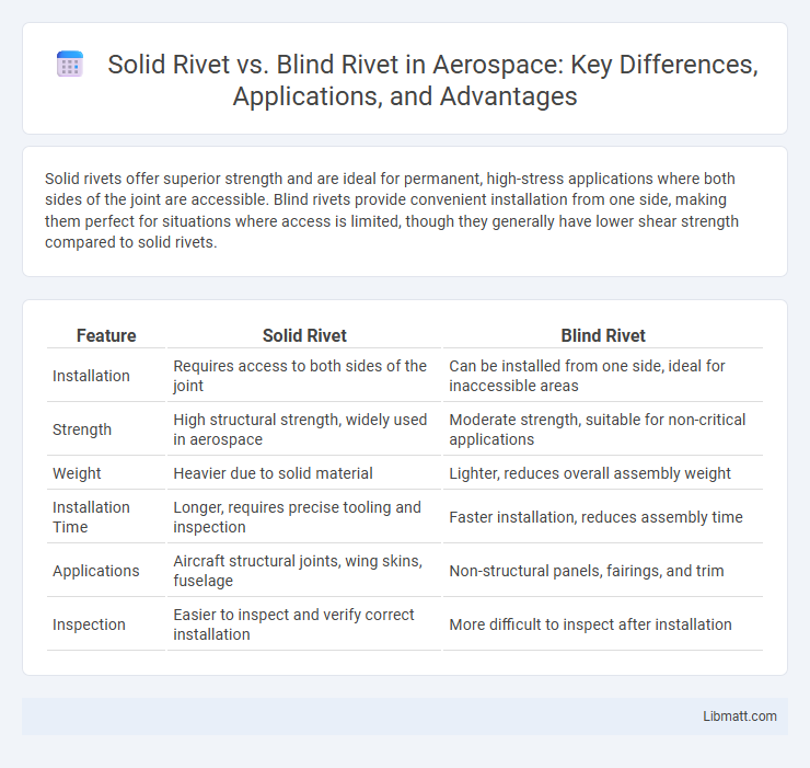 Solid Rivet vs. Blind Rivet in Aerospace: Key Differences, Applications, and Advantages
