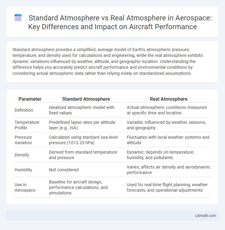 Standard Atmosphere vs Real Atmosphere in Aerospace: Key Differences and Impact on Aircraft Performance