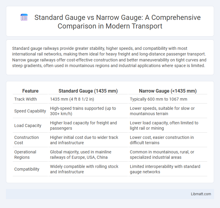 Standard Gauge vs Narrow Gauge: A Comprehensive Comparison in Modern Transport