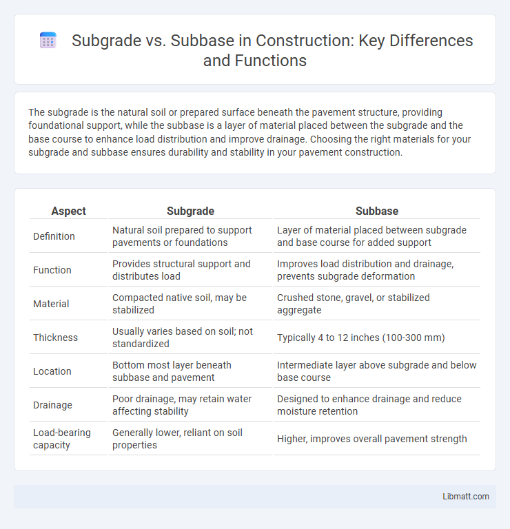 Subgrade vs. Subbase in Construction: Key Differences and Functions