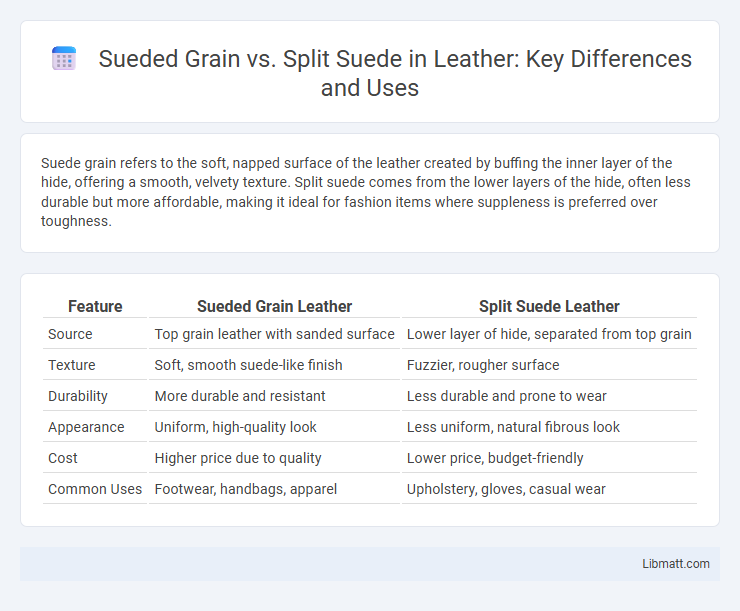 Sueded Grain vs. Split Suede in Leather: Key Differences and Uses