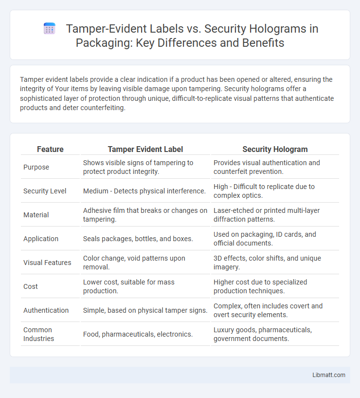 Tamper-Evident Labels vs. Security Holograms in Packaging: Key Differences and Benefits