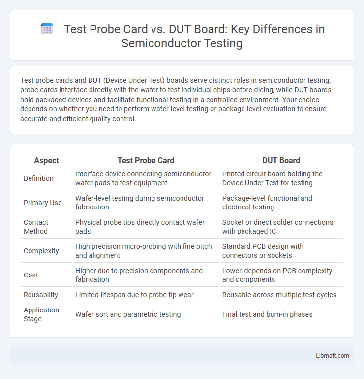 Test Probe Card vs. DUT Board: Key Differences in Semiconductor Testing