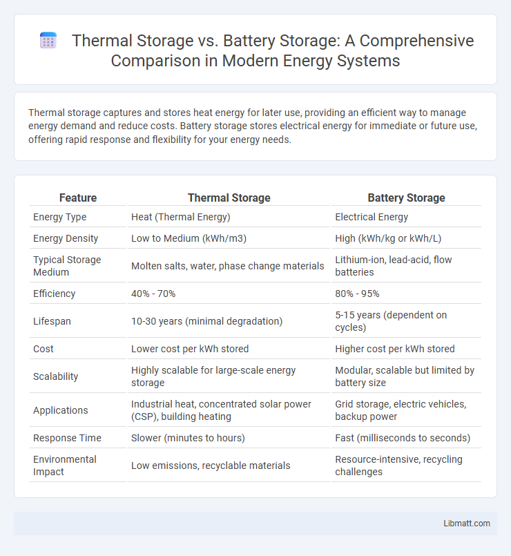 Thermal Storage vs. Battery Storage: A Comprehensive Comparison in Modern Energy Systems