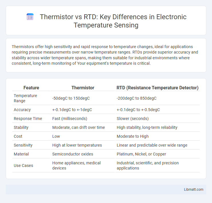 Thermistor vs RTD: Key Differences in Electronic Temperature Sensing