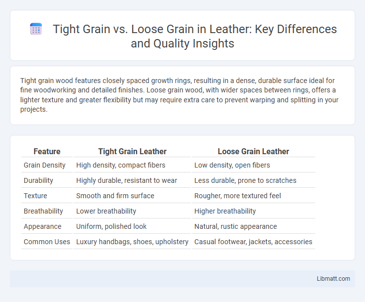 Tight Grain vs. Loose Grain in Leather: Key Differences and Quality Insights