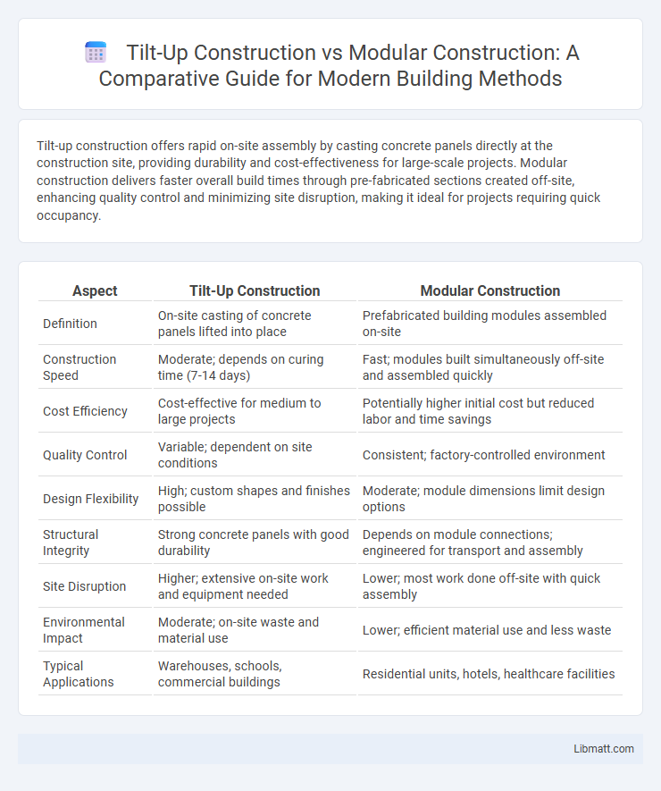 Tilt-Up Construction vs Modular Construction: A Comparative Guide for Modern Building Methods