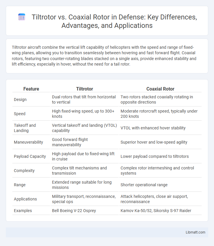 Tiltrotor vs. Coaxial Rotor in Defense: Key Differences, Advantages, and Applications