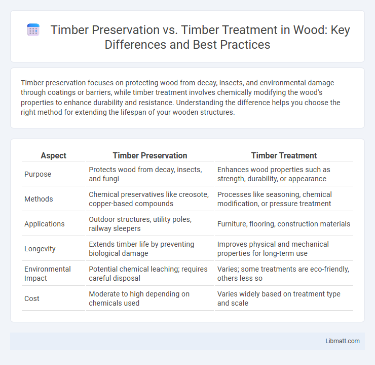 Timber Preservation vs. Timber Treatment in Wood: Key Differences and Best Practices