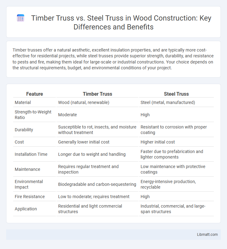 Timber Truss vs. Steel Truss in Wood Construction: Key Differences and Benefits