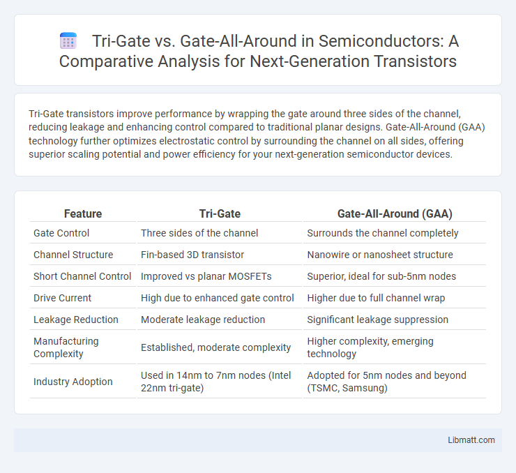 Tri-Gate vs. Gate-All-Around in Semiconductors: A Comparative Analysis for Next-Generation Transistors