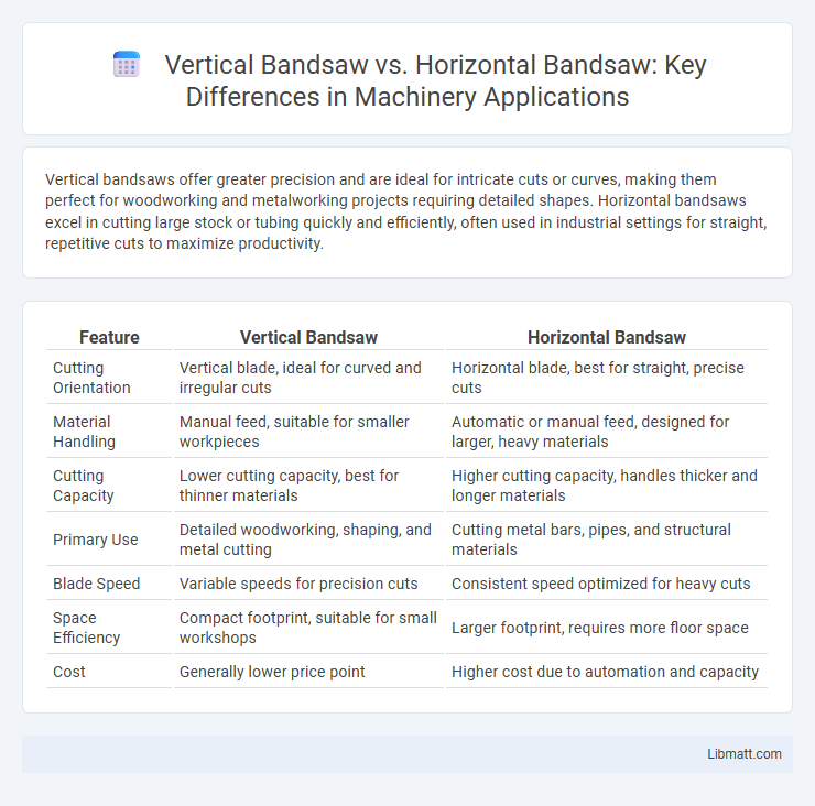 Vertical Bandsaw vs. Horizontal Bandsaw: Key Differences in Machinery Applications