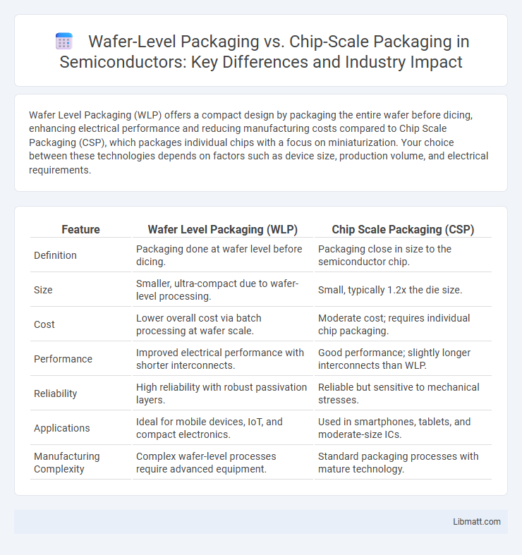Wafer-Level Packaging vs. Chip-Scale Packaging in Semiconductors: Key Differences and Industry Impact