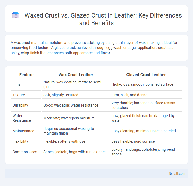 Waxed Crust vs. Glazed Crust in Leather: Key Differences and Benefits