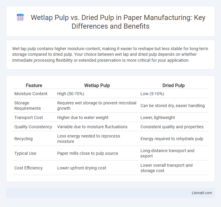 Wetlap Pulp vs. Dried Pulp in Paper Manufacturing: Key Differences and Benefits