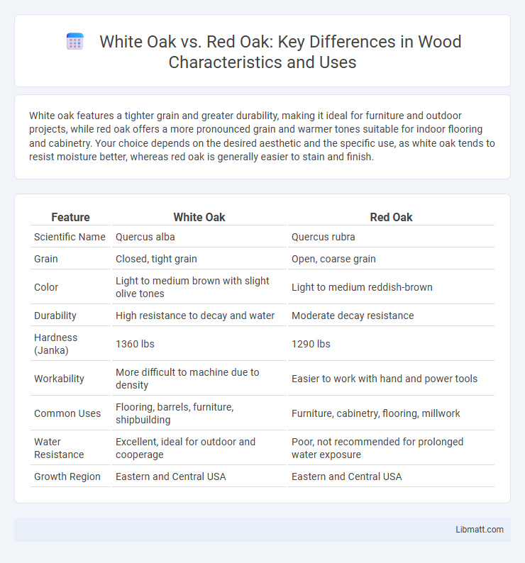 White Oak vs. Red Oak: Key Differences in Wood Characteristics and Uses
