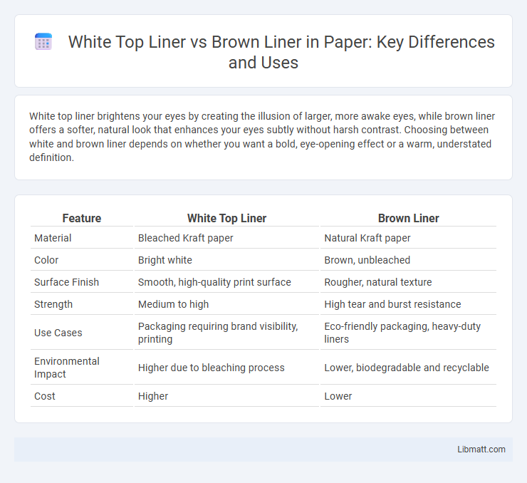 White Top Liner vs Brown Liner in Paper: Key Differences and Uses