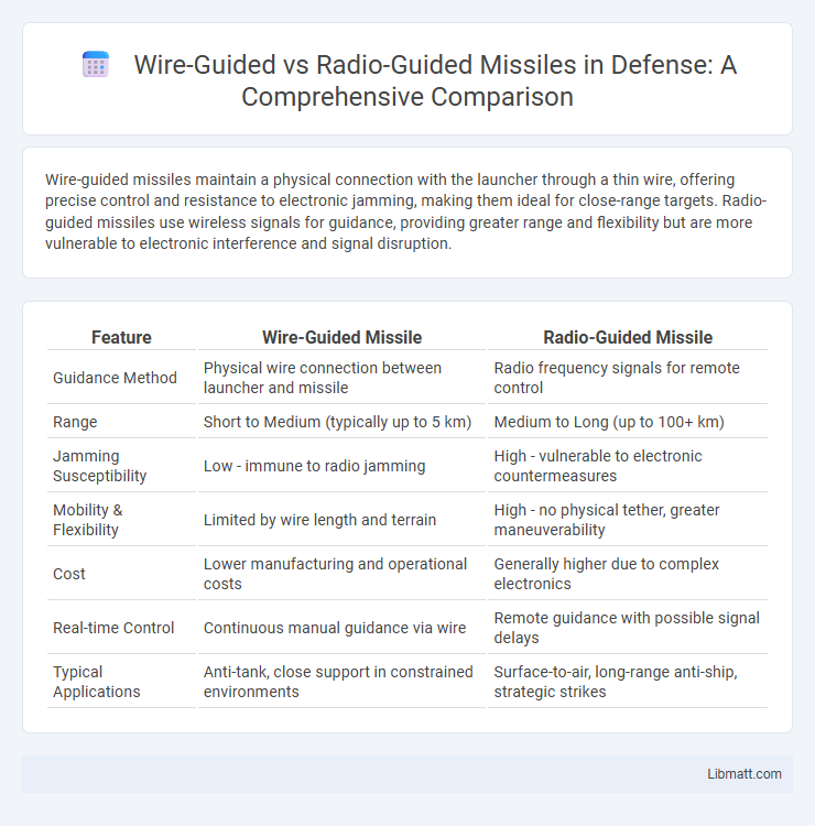 Wire-Guided vs Radio-Guided Missiles in Defense: A Comprehensive Comparison