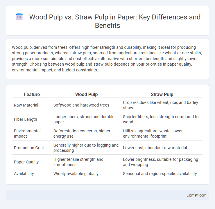 Wood Pulp vs. Straw Pulp in Paper: Key Differences and Benefits