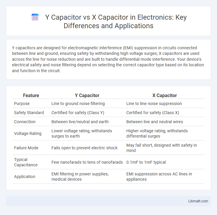 Y Capacitor vs X Capacitor in Electronics: Key Differences and Applications