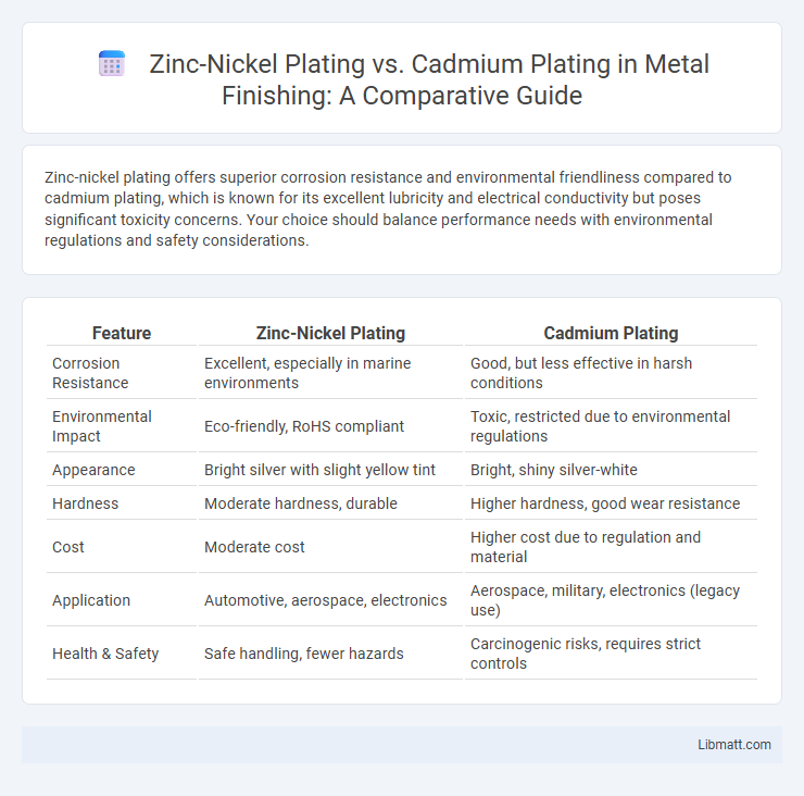 Zinc-Nickel Plating vs. Cadmium Plating in Metal Finishing: A Comparative Guide