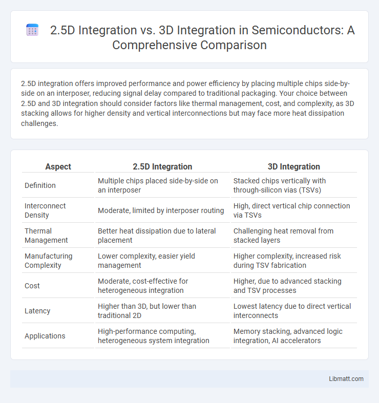 2.5D Integration vs. 3D Integration in Semiconductors: A Comprehensive Comparison