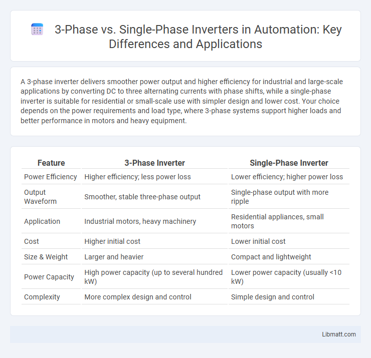 3-Phase vs. Single-Phase Inverters in Automation: Key Differences and Applications