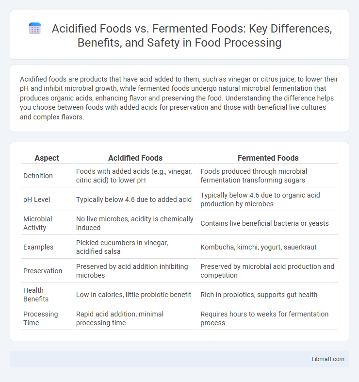 Acidified Foods vs. Fermented Foods: Key Differences, Benefits, and Safety in Food Processing