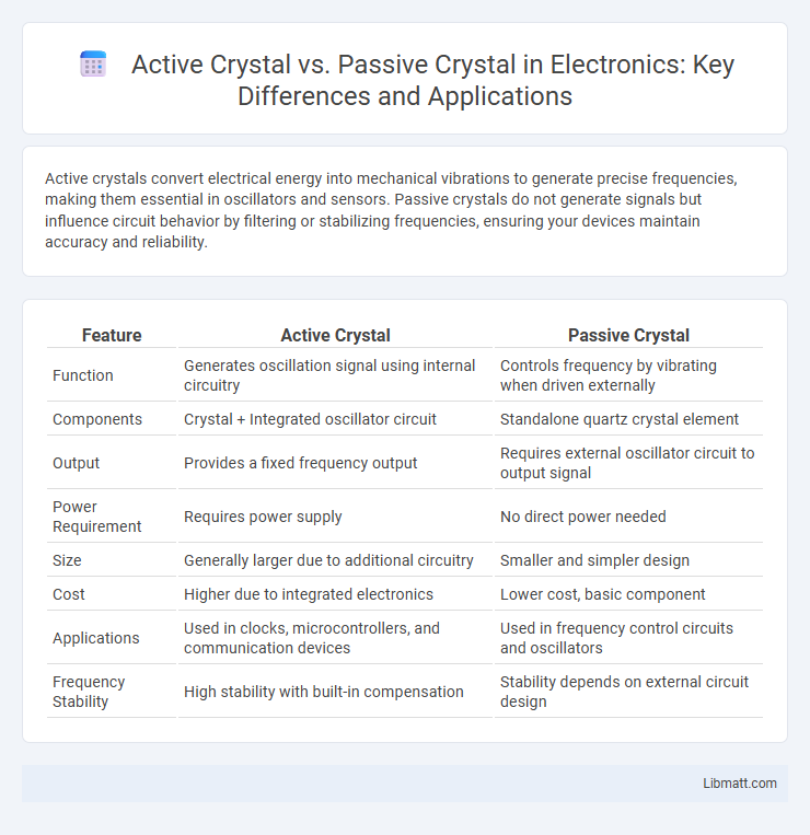 Active Crystal vs. Passive Crystal in Electronics: Key Differences and Applications