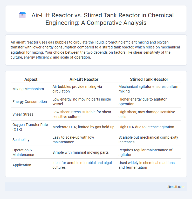 Air-Lift Reactor vs. Stirred Tank Reactor in Chemical Engineering: A Comparative Analysis
