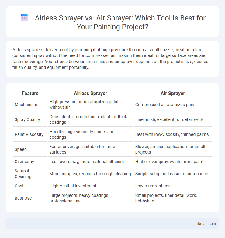 Airless Sprayer vs. Air Sprayer: Which Tool Is Best for Your Painting Project?