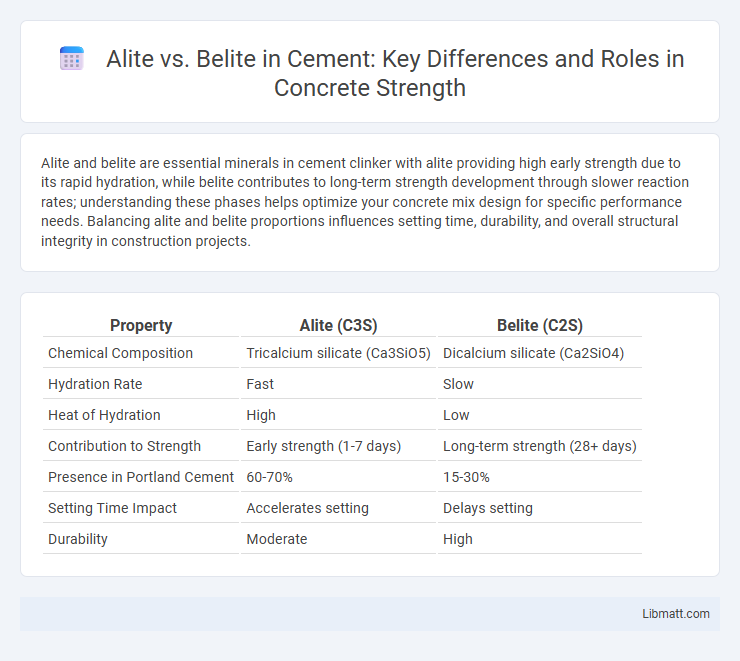 Alite vs. Belite in Cement: Key Differences and Roles in Concrete Strength