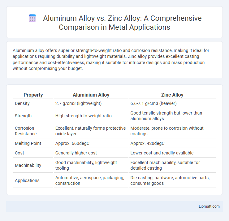 Aluminum Alloy vs. Zinc Alloy: A Comprehensive Comparison in Metal Applications