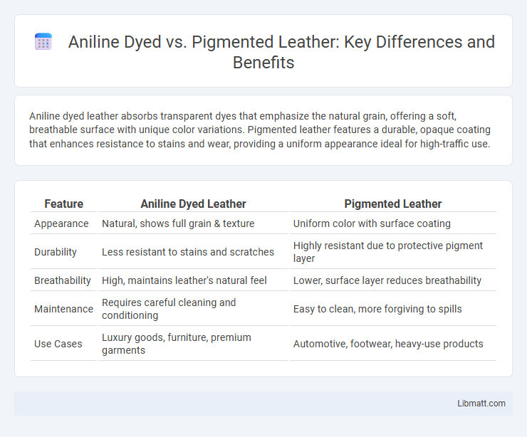 Aniline Dyed vs. Pigmented Leather: Key Differences and Benefits