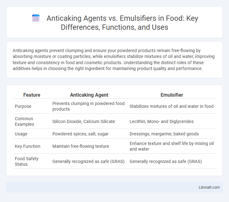 Anticaking Agents vs. Emulsifiers in Food: Key Differences, Functions, and Uses