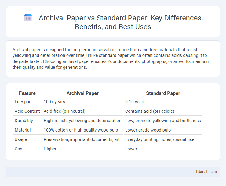 Archival Paper vs Standard Paper: Key Differences, Benefits, and Best Uses