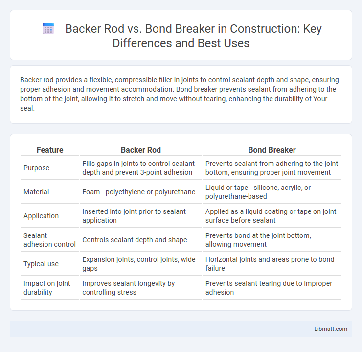Backer Rod vs. Bond Breaker in Construction: Key Differences and Best Uses