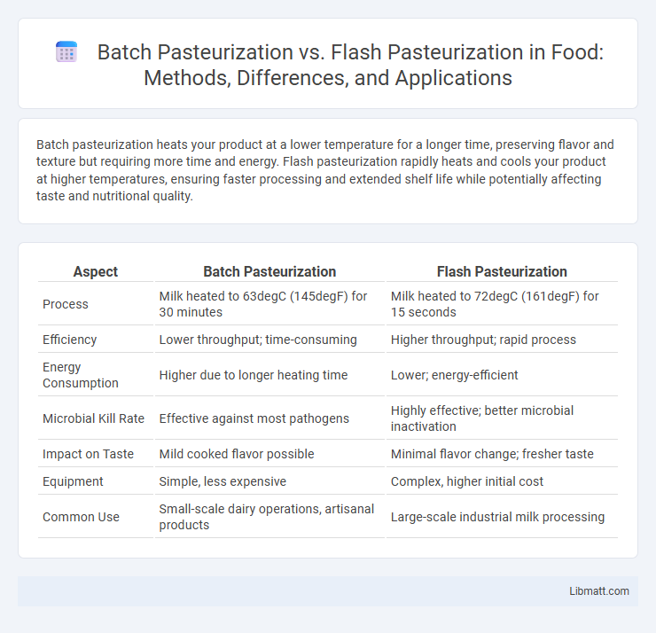 Batch Pasteurization vs. Flash Pasteurization in Food: Methods, Differences, and Applications