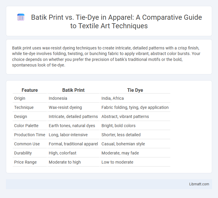 Batik Print vs. Tie-Dye in Apparel: A Comparative Guide to Textile Art Techniques
