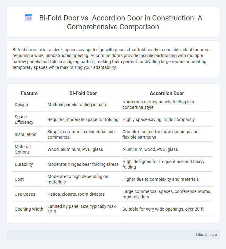 Bi-Fold Door vs. Accordion Door in Construction: A Comprehensive Comparison