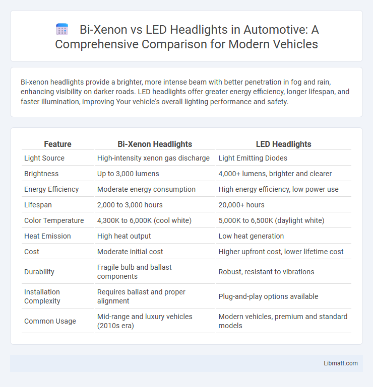 Bi-Xenon vs LED Headlights in Automotive: A Comprehensive Comparison for Modern Vehicles