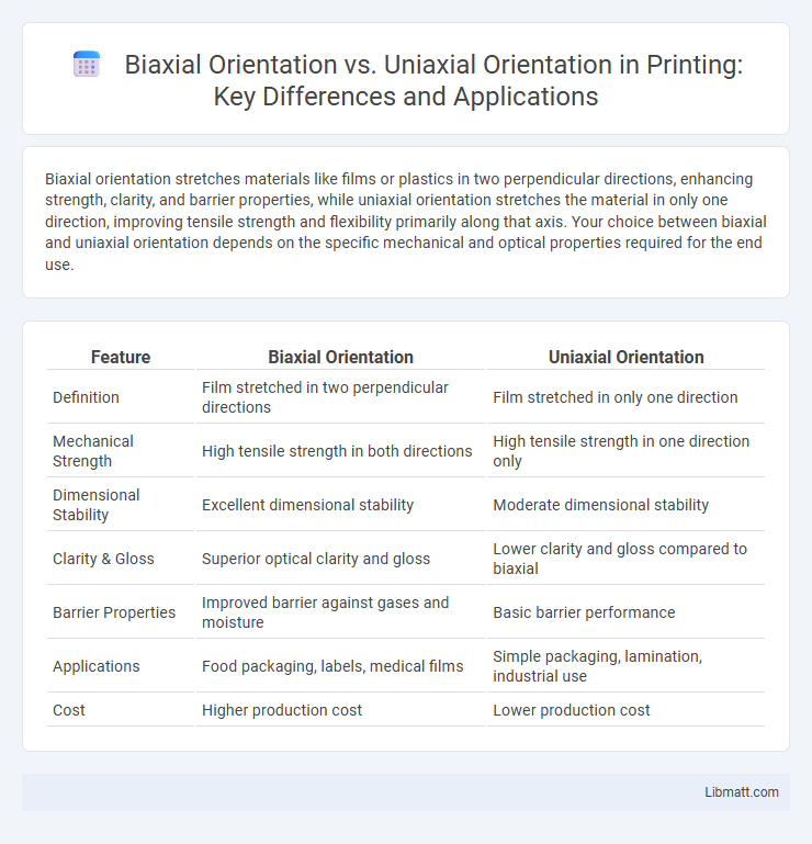 Biaxial Orientation vs. Uniaxial Orientation in Printing: Key Differences and Applications