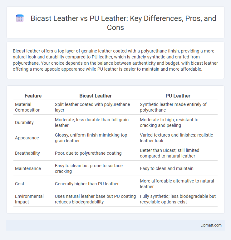 Bicast Leather vs PU Leather: Key Differences, Pros, and Cons