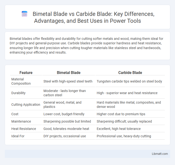 Bimetal Blade vs Carbide Blade: Key Differences, Advantages, and Best Uses in Power Tools