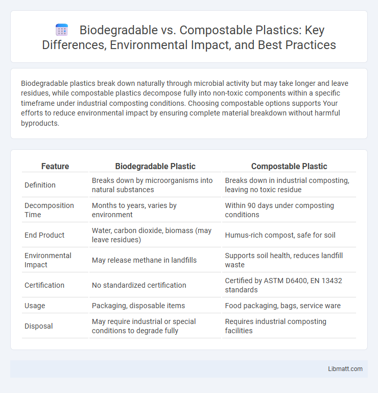Biodegradable vs. Compostable Plastics: Key Differences, Environmental Impact, and Best Practices