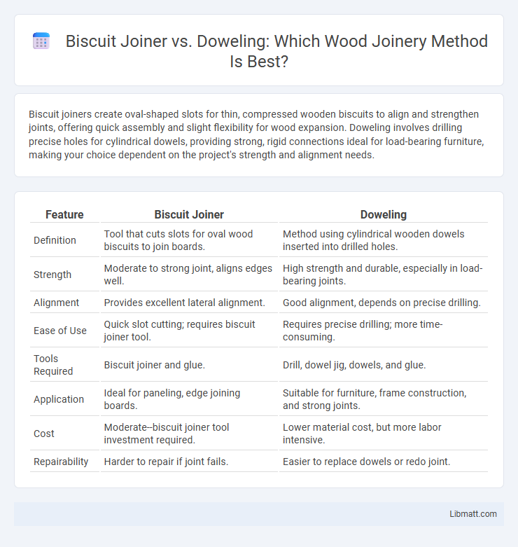 Biscuit Joiner vs. Doweling: Which Wood Joinery Method Is Best?