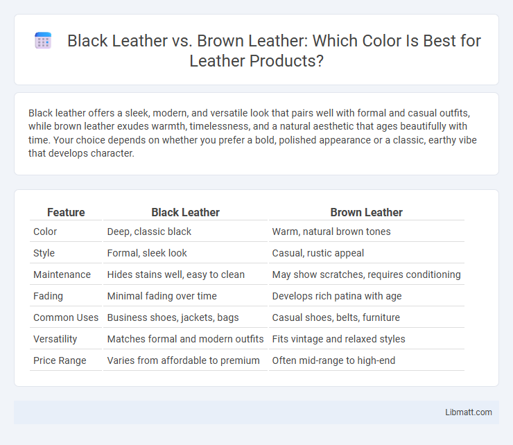 Black Leather vs. Brown Leather: Which Color Is Best for Leather Products?